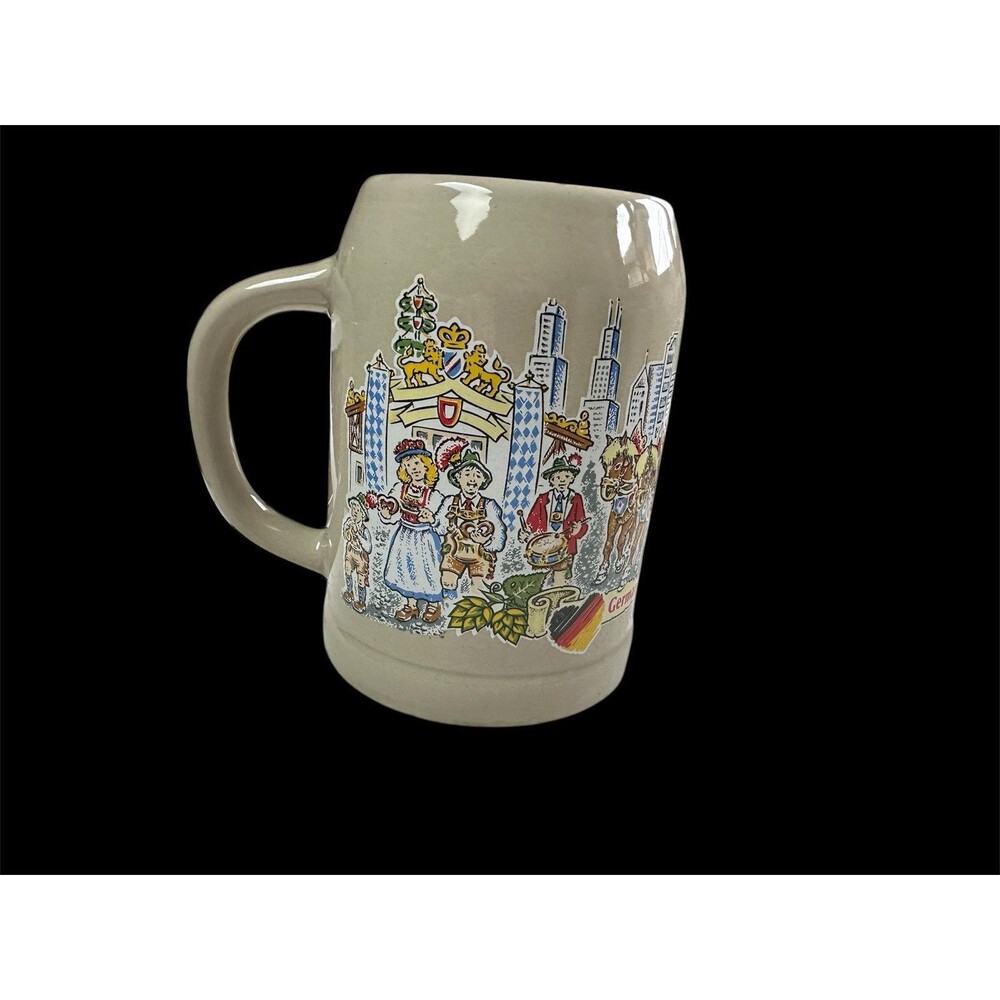 EUC Chicago Germany's Best & Oktoberfest Beer Mug 0.5 L Stein Ceramic